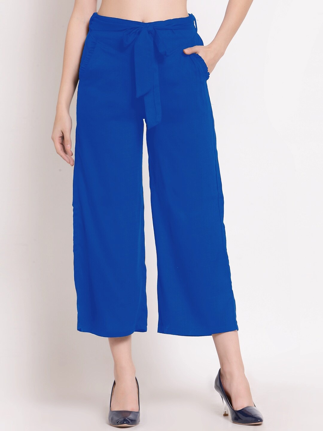 

PATRORNA Women Turquoise Blue Capris