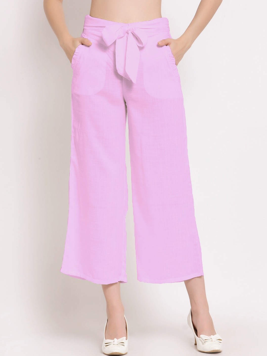 

PATRORNA Women Pink Solid Capris
