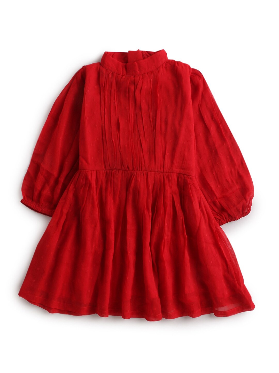 

Hopscotch Red Fit & Flare Dress