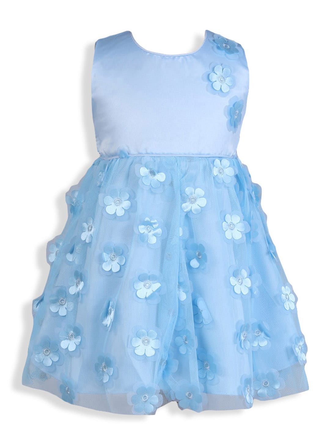 

Hopscotch Girls Blue Solid Fit & Flare Dress