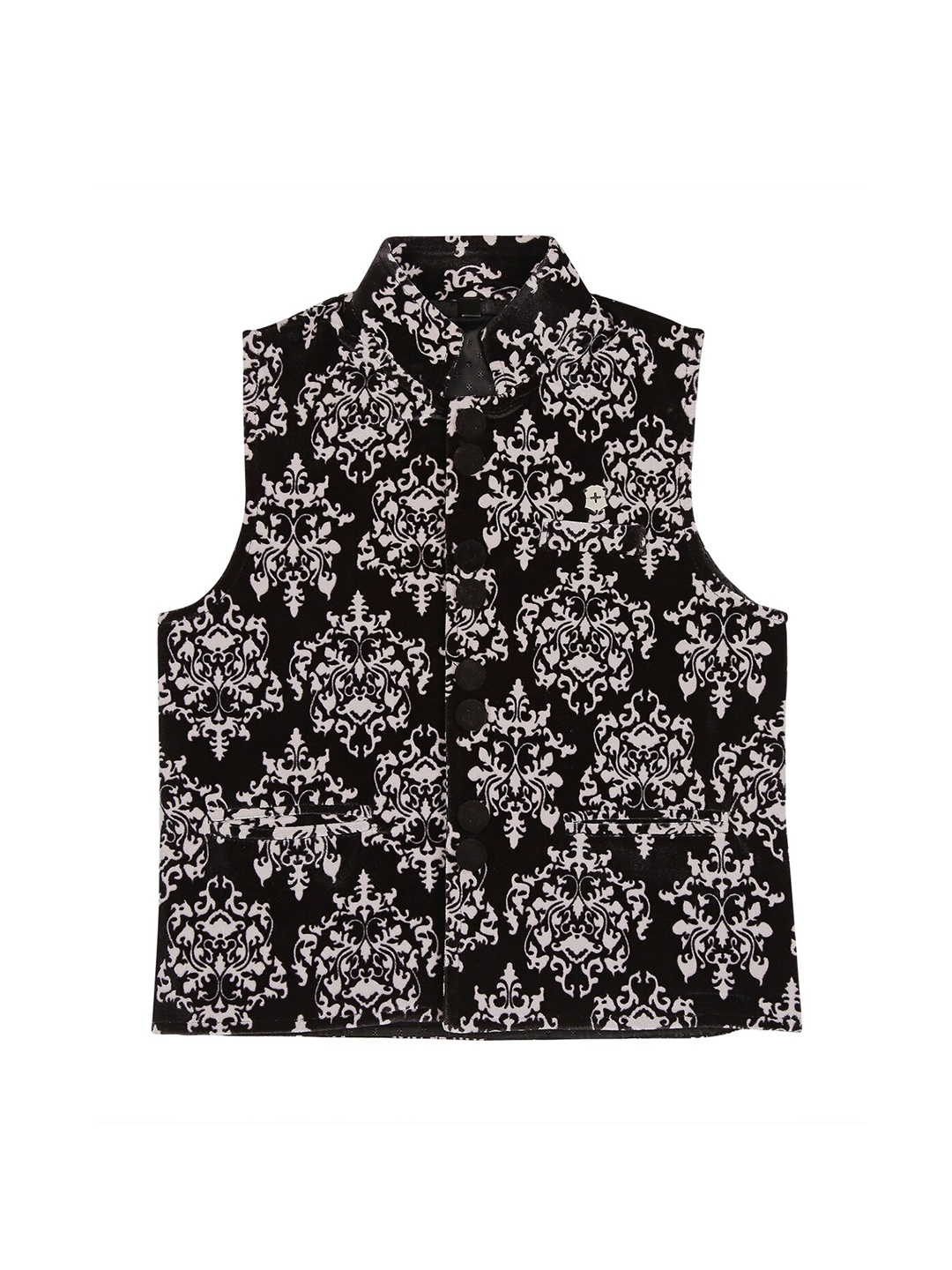 

Actuel Boys Black Ethnic Motifs Waistcoat