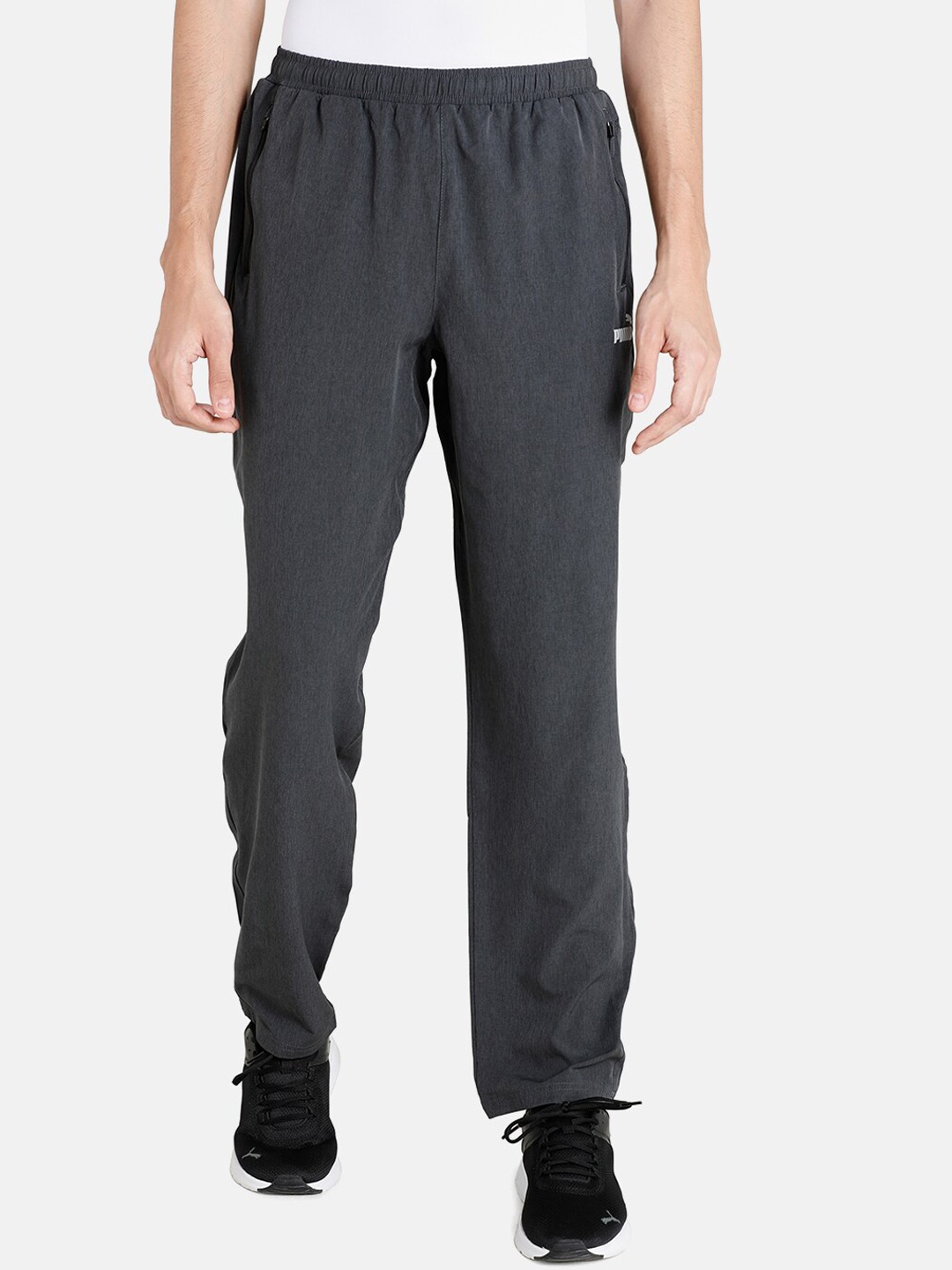 

Puma Men Charcoal Grey Solid Track Pants