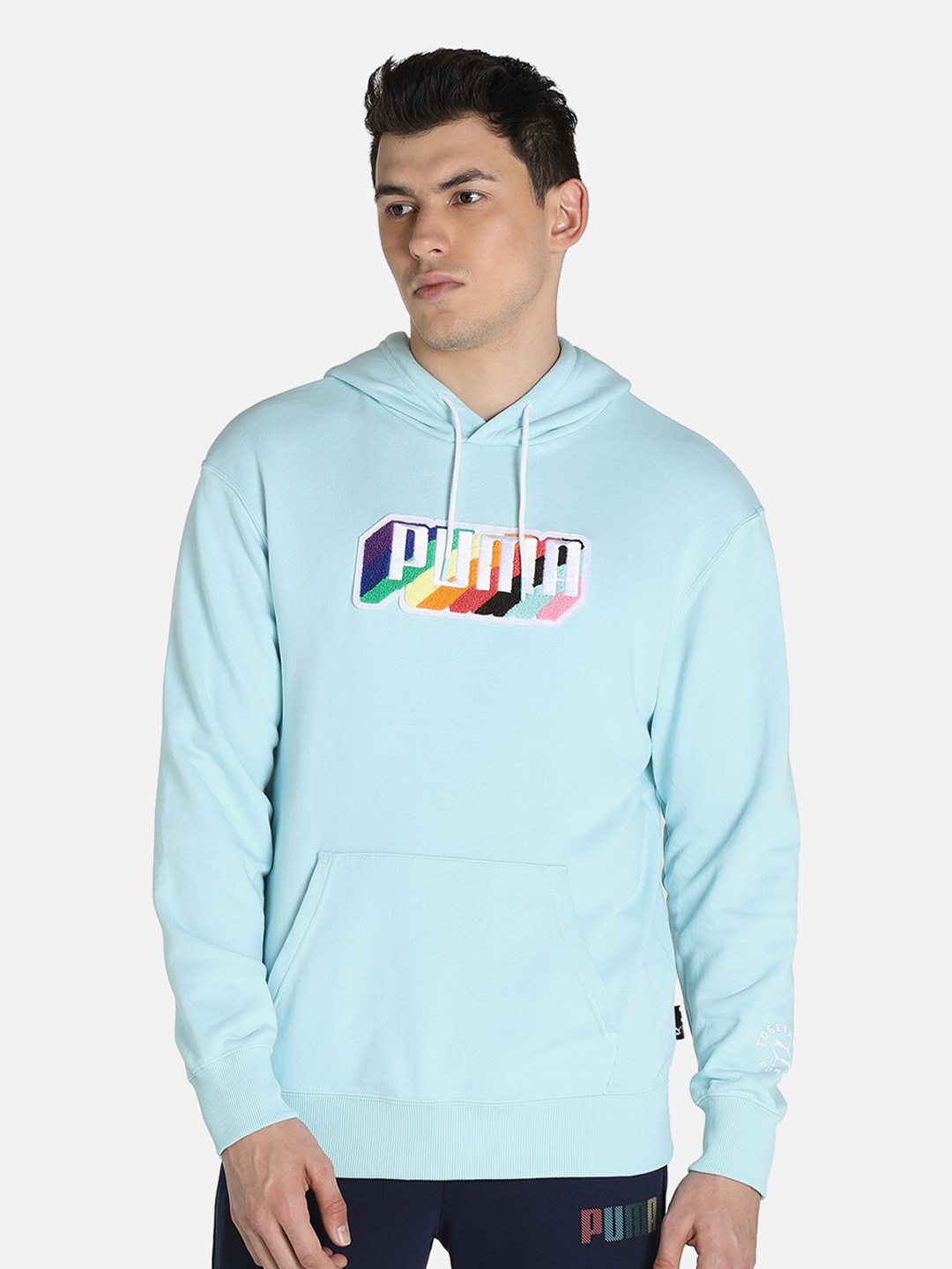 

Puma Men Blue PRIDE Cotton Hoodie
