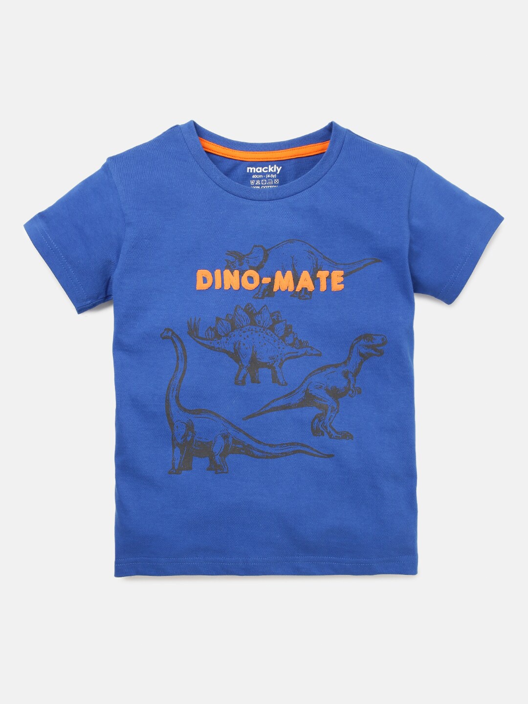 

mackly Boys Blue Printed T-shirt