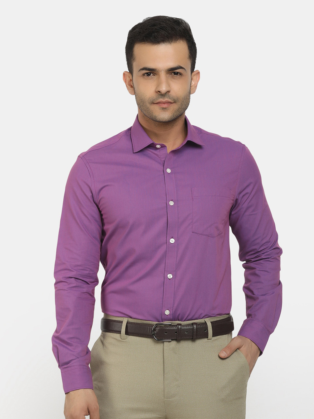 

Cherokee Men Purple Classic Regular Fit Formal Shirt