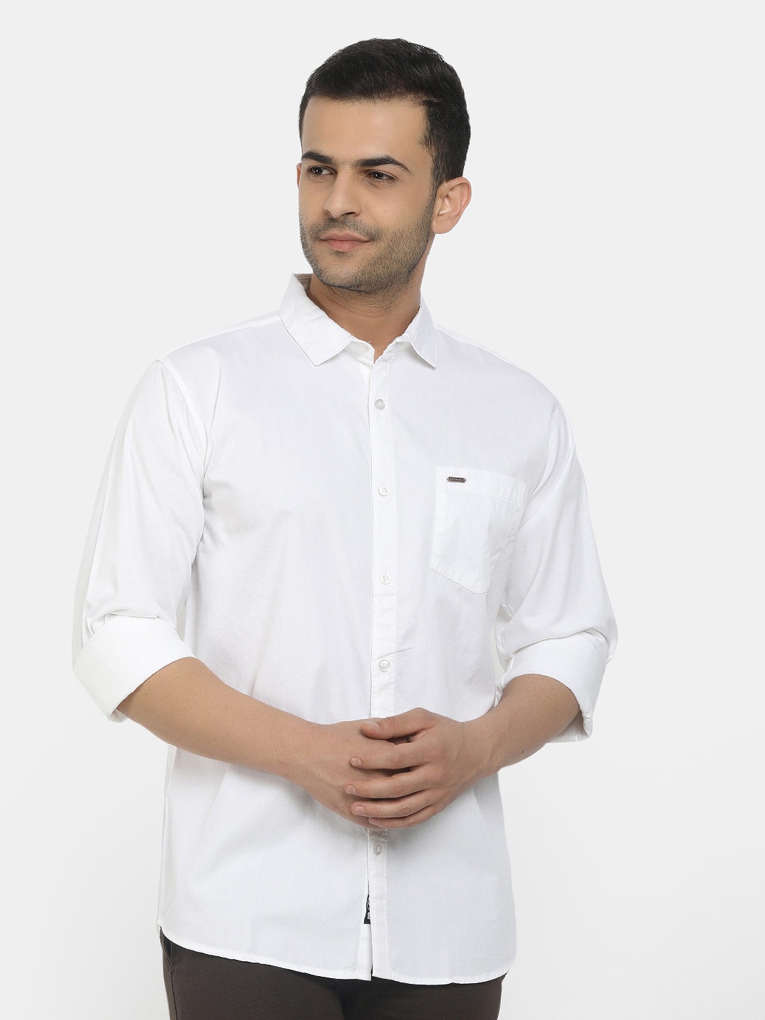 

V-Mart Men White Casual Shirt