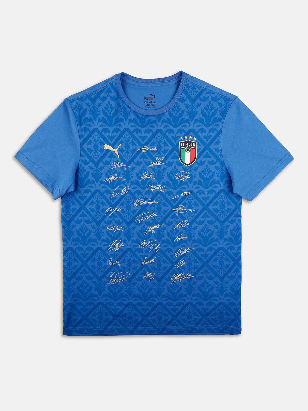 

Puma Boys Blue Italia Signature Winner Youth CottonFootball T-shirt
