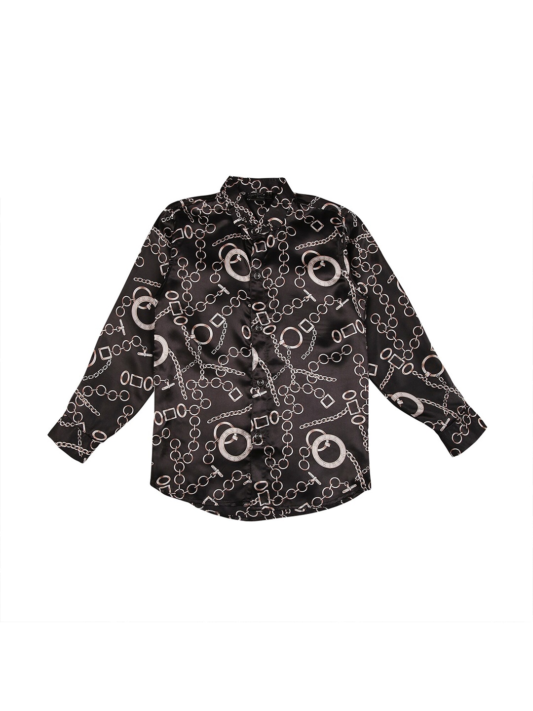 

Actuel Boys Black Printed Party Shirt