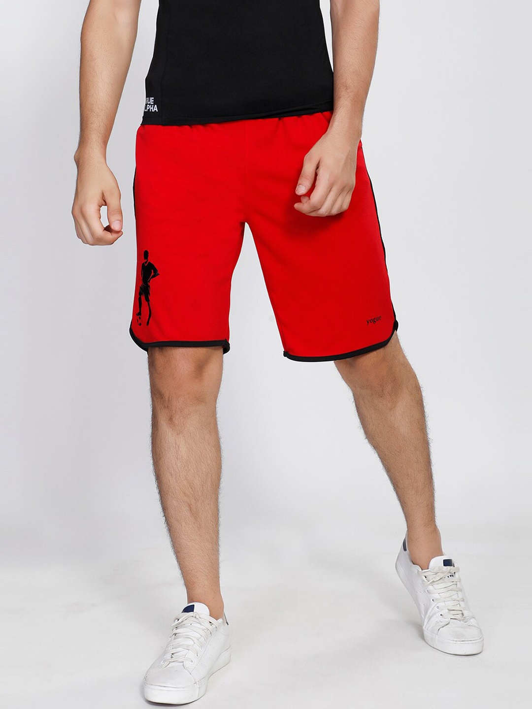 

Yogue Activewear Men Red Outdoor Sports Shorts