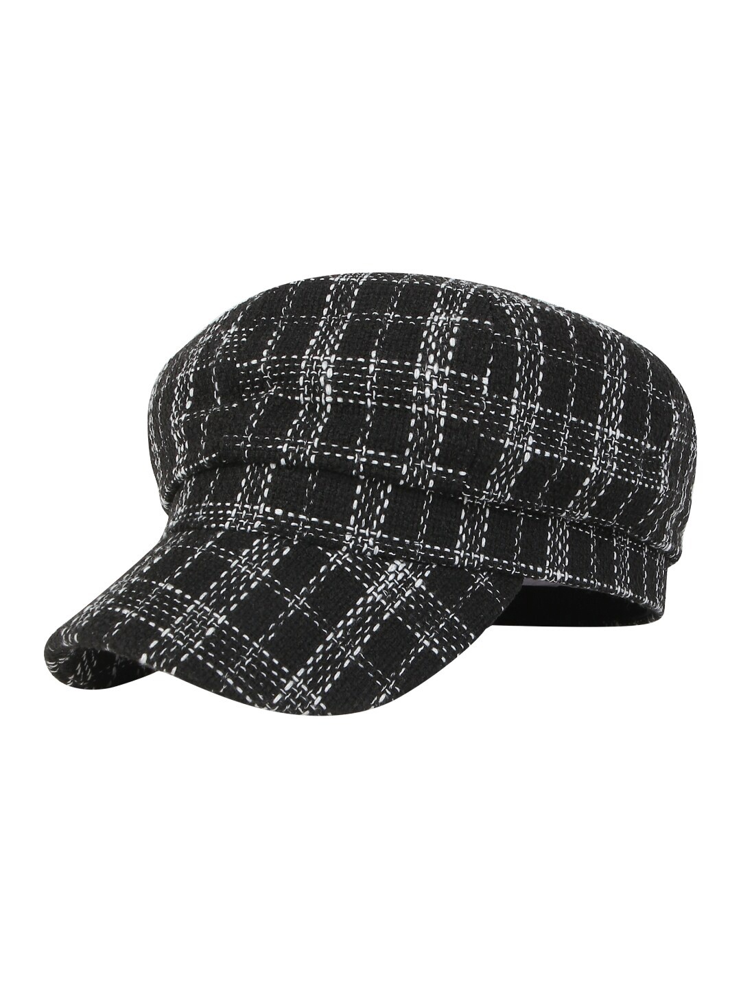 

iSWEVEN Unisex Black & White Ascot Cap