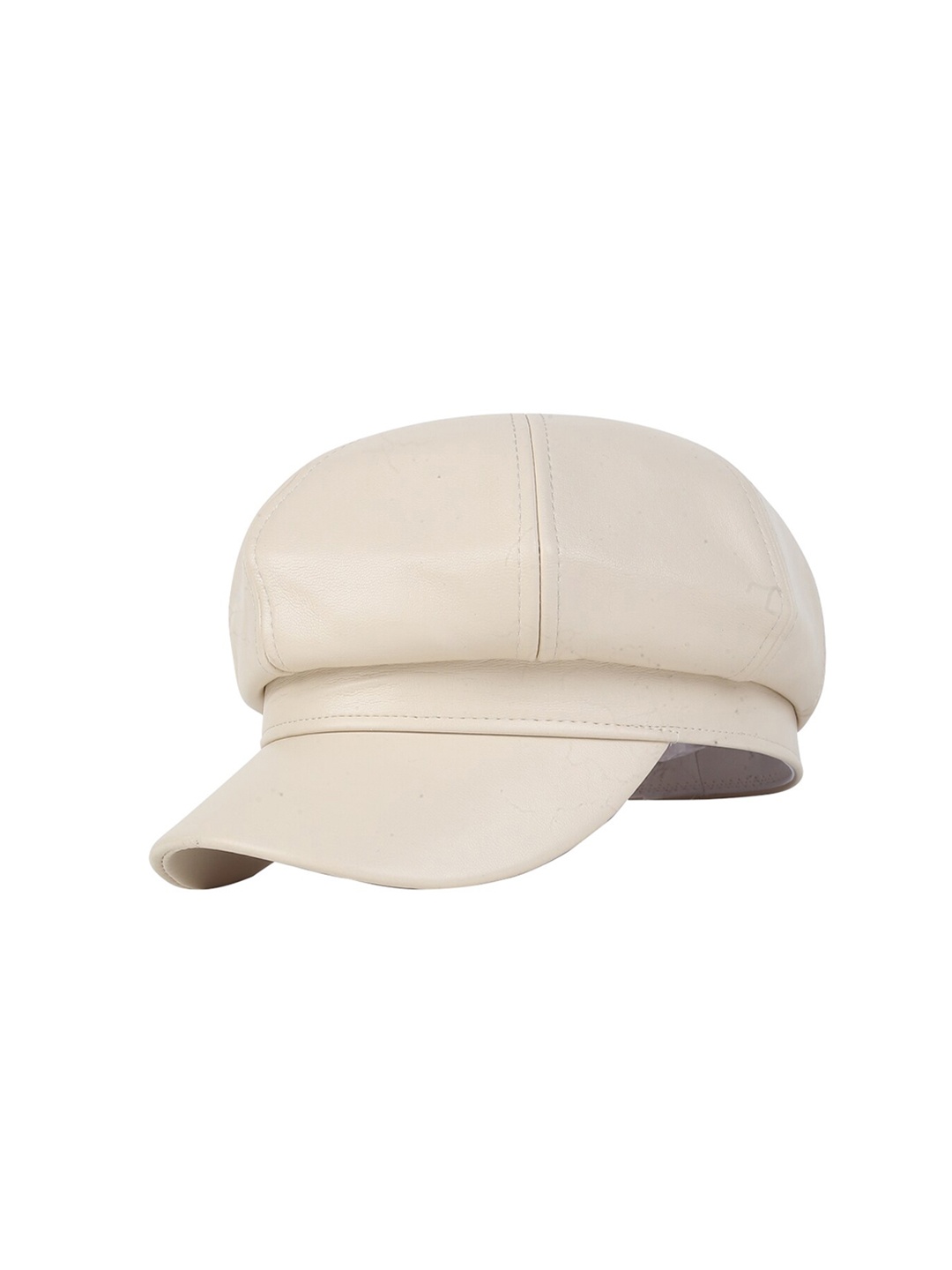 

iSWEVEN Unisex Cream-Coloured Ascot Cap