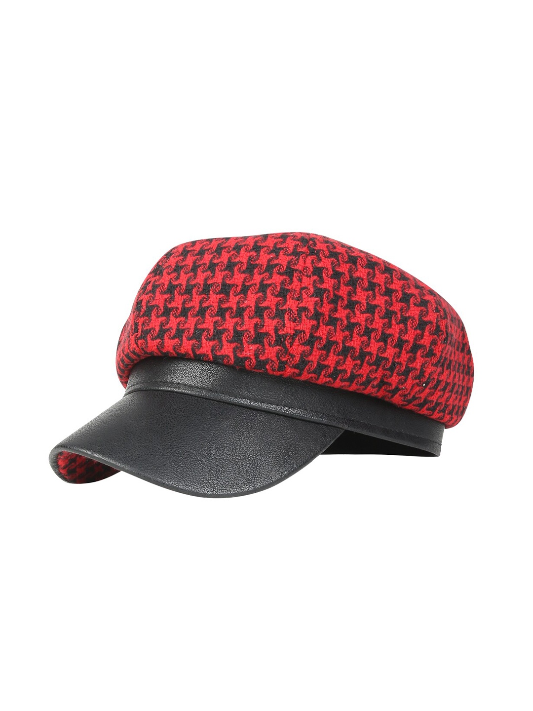 

iSWEVEN Unisex Red & Black Printed Ascot Cap