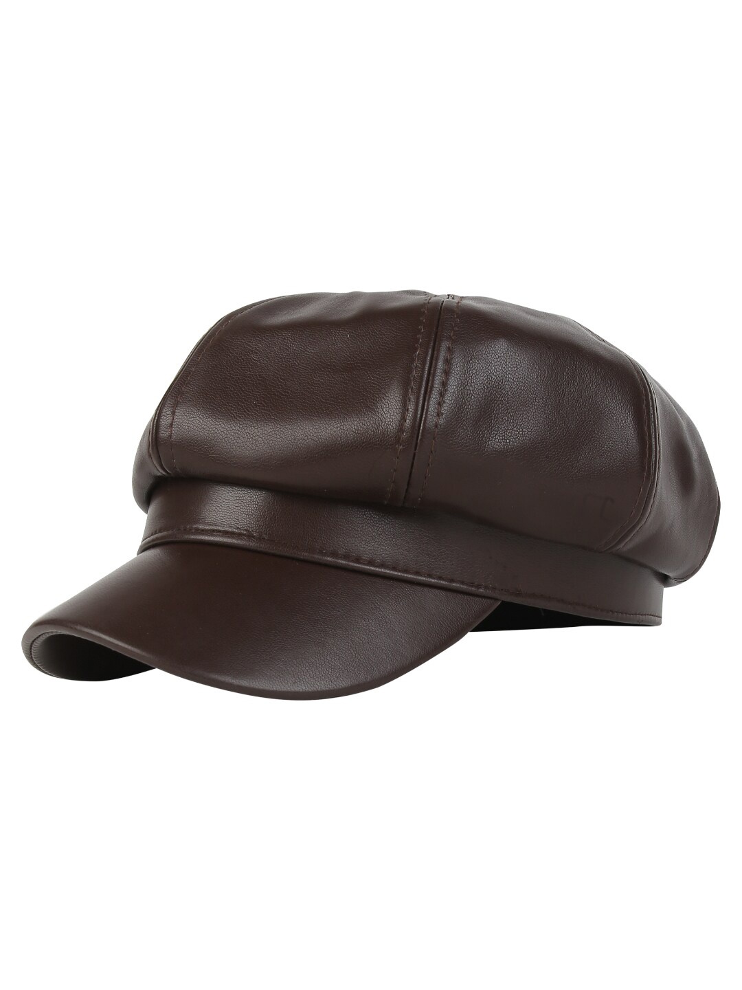 

iSWEVEN Unisex Brown Ascot Beret French Cap