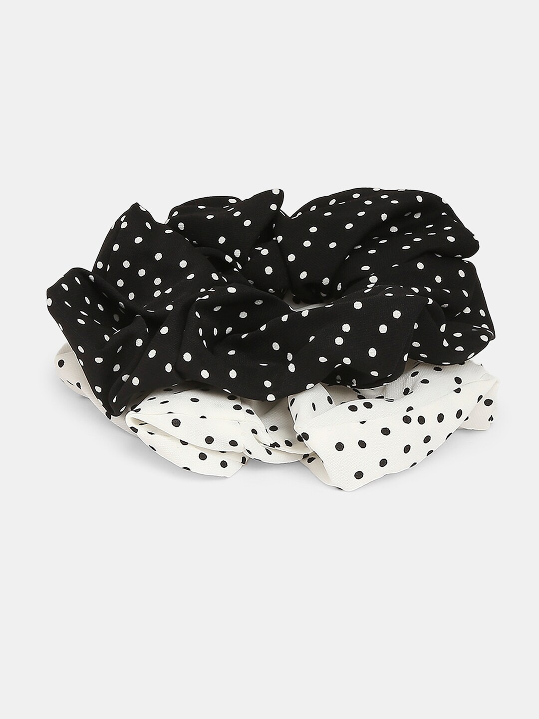 

20Dresses Women Black & White Set of 2 Ponytail Holders