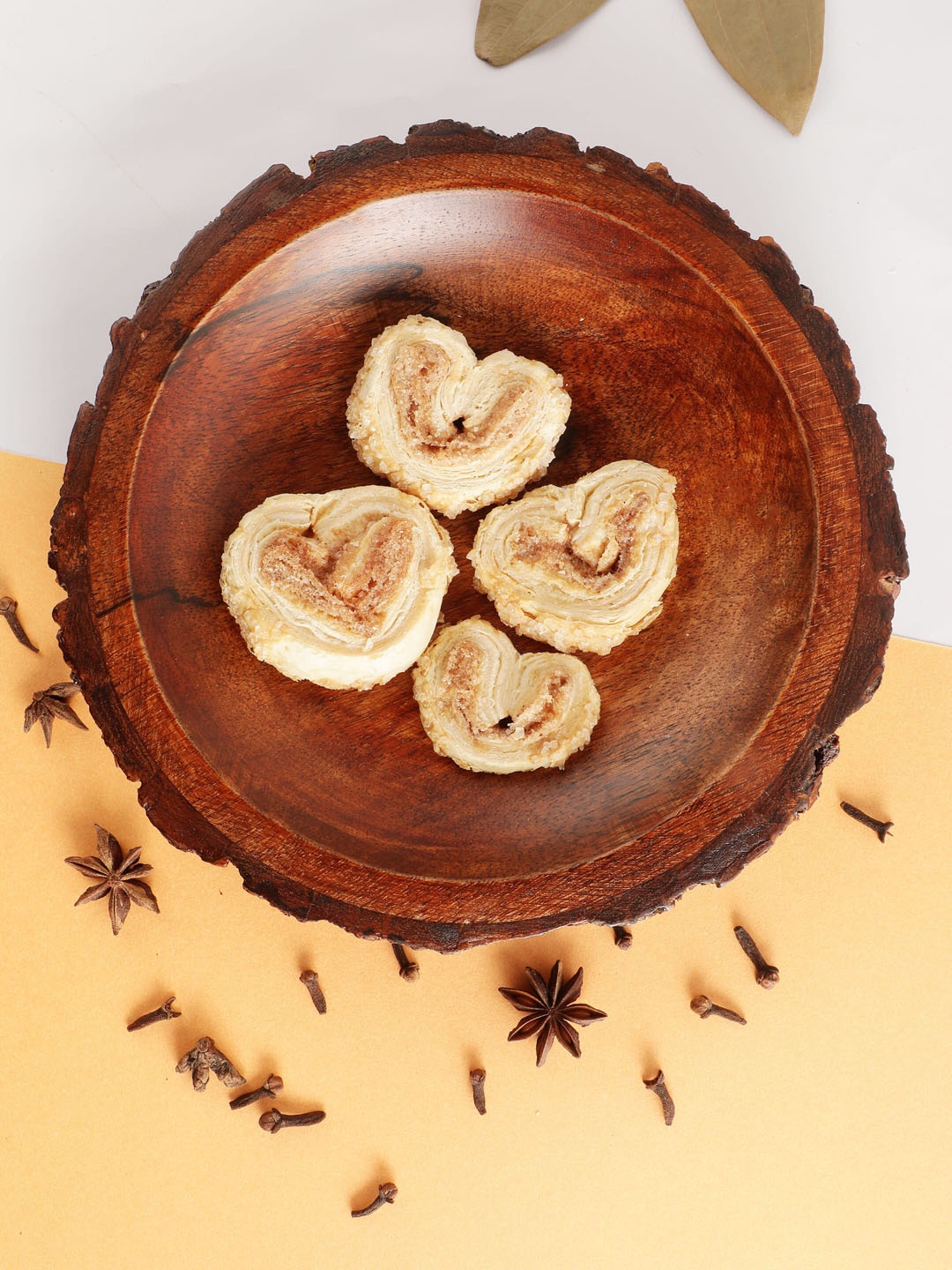 

NURTURE INDIA Brown Solid Wooden Round Serving Platter