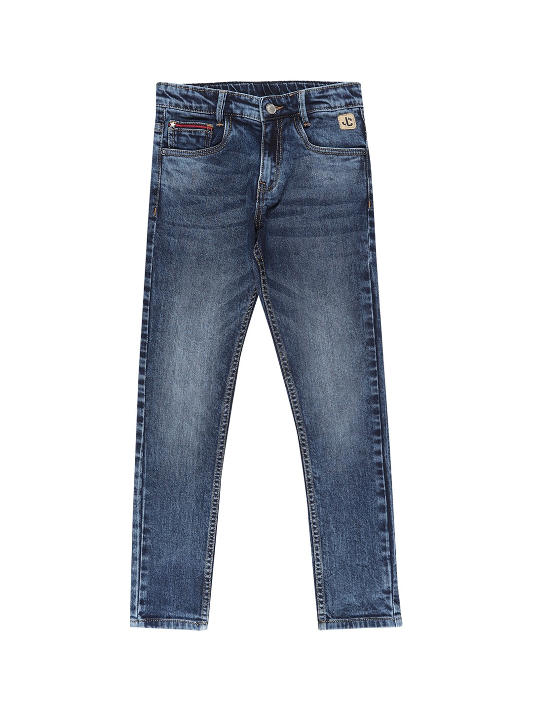 

Jean Cafe Boys Blue Jean Slim Fit Heavy Fade Jeans
