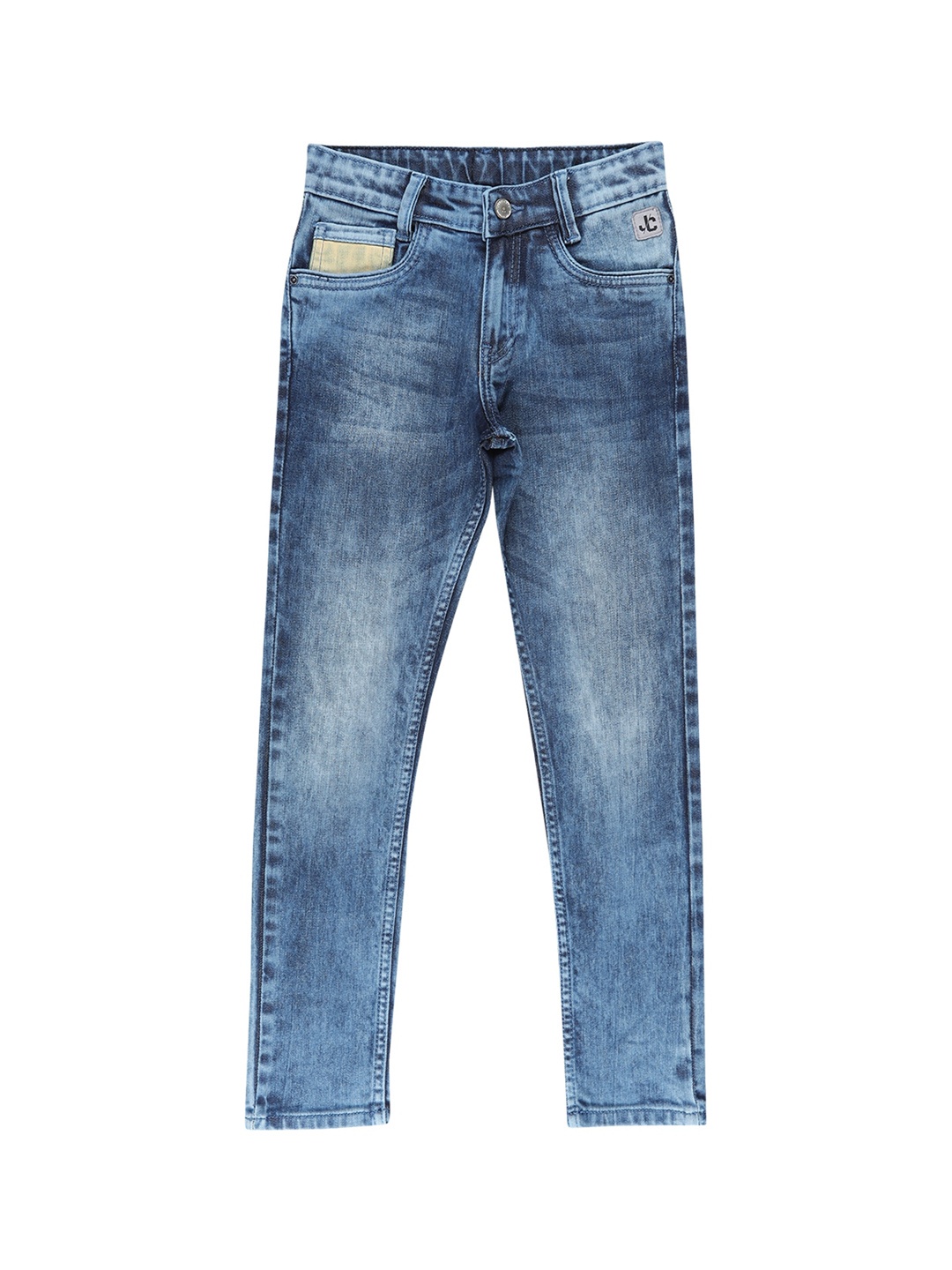 

Jean Cafe Boys Blue Jean Slim Fit Heavy Fade Jeans