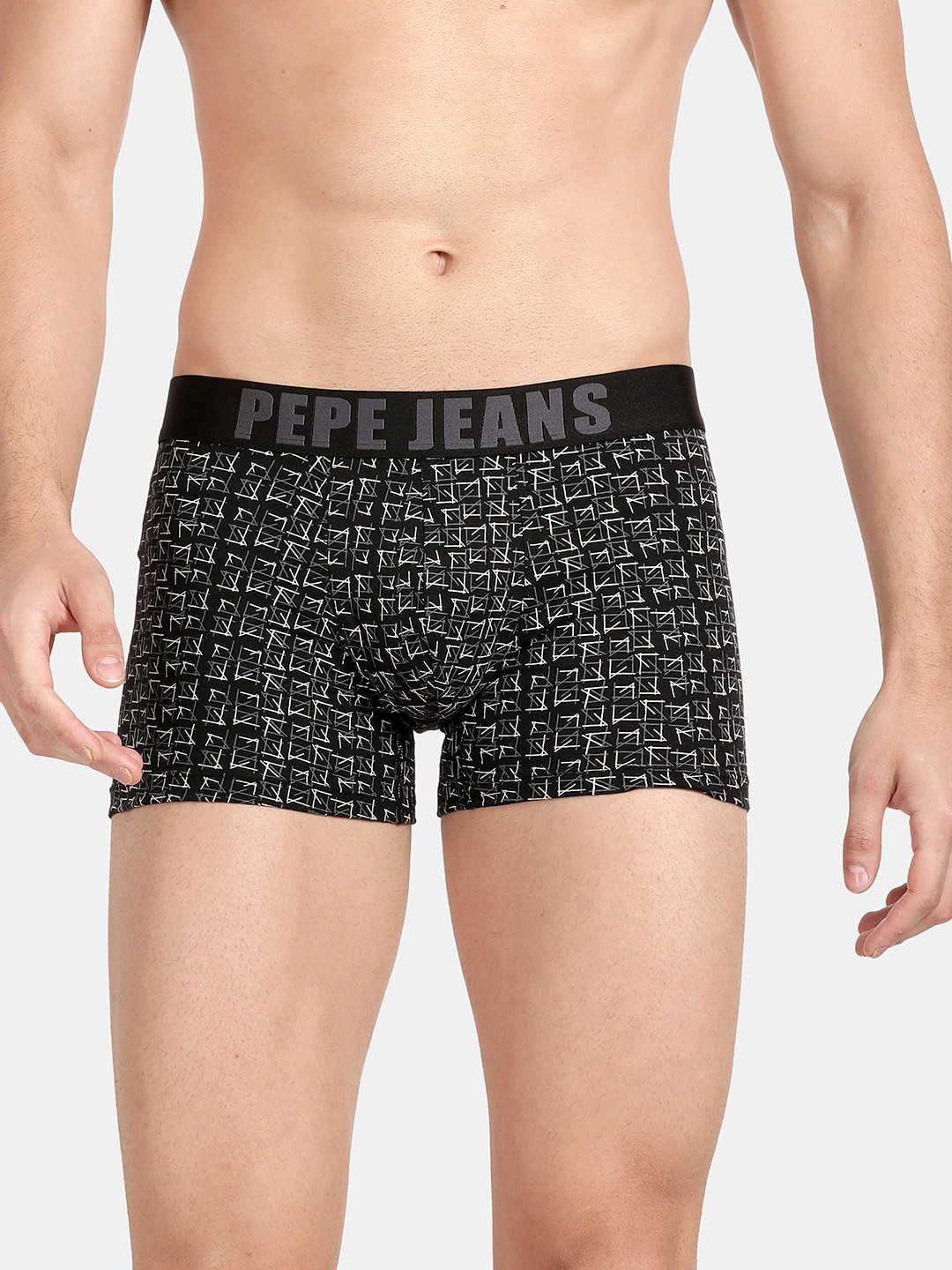 

Pepe Jeans Men Black Printed Cotton Trunks OPT01-PBLACK AOPS