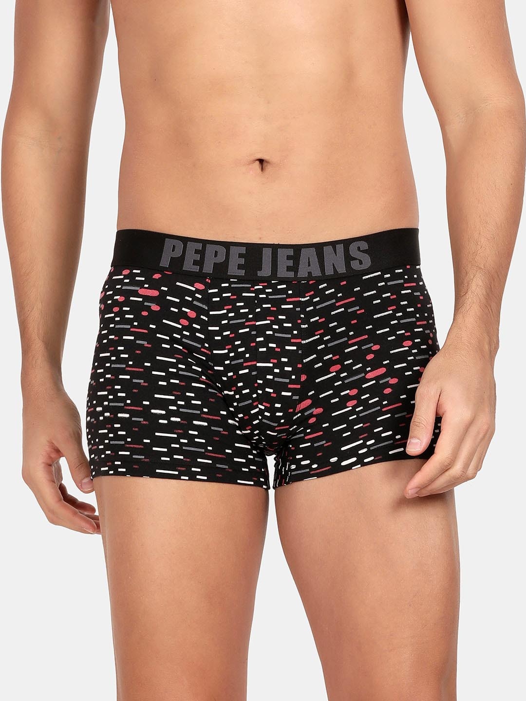 

Pepe Jeans Men Black Printed Cotton Trunk OPT01-PBLACK AOP 1L