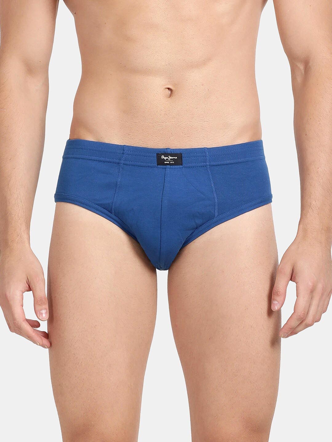 

Pepe Jeans Men Blue Pack Of 2 Solid Hipster Briefs