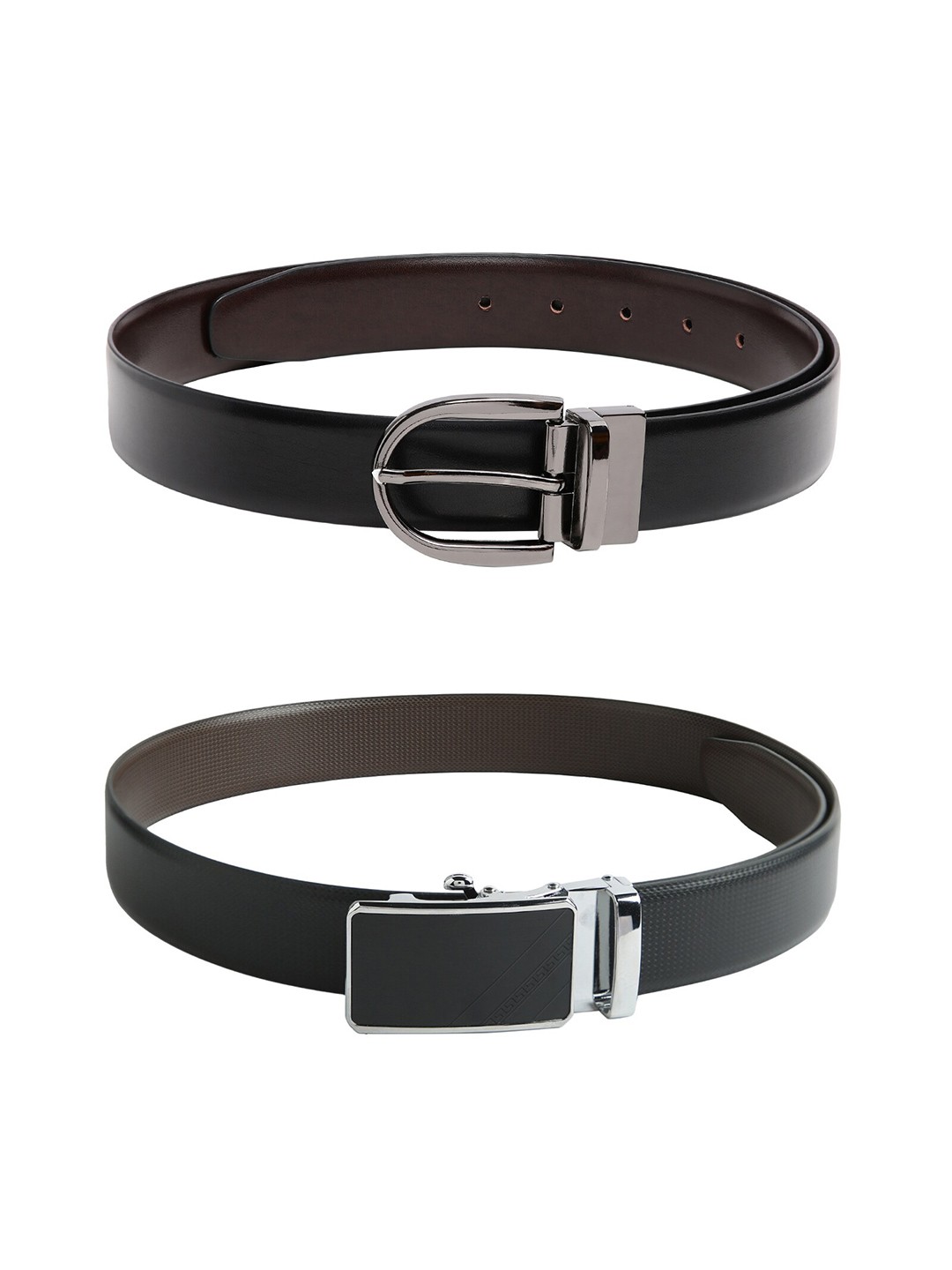 

CRUSSET Men Black Set Of 2 Belt