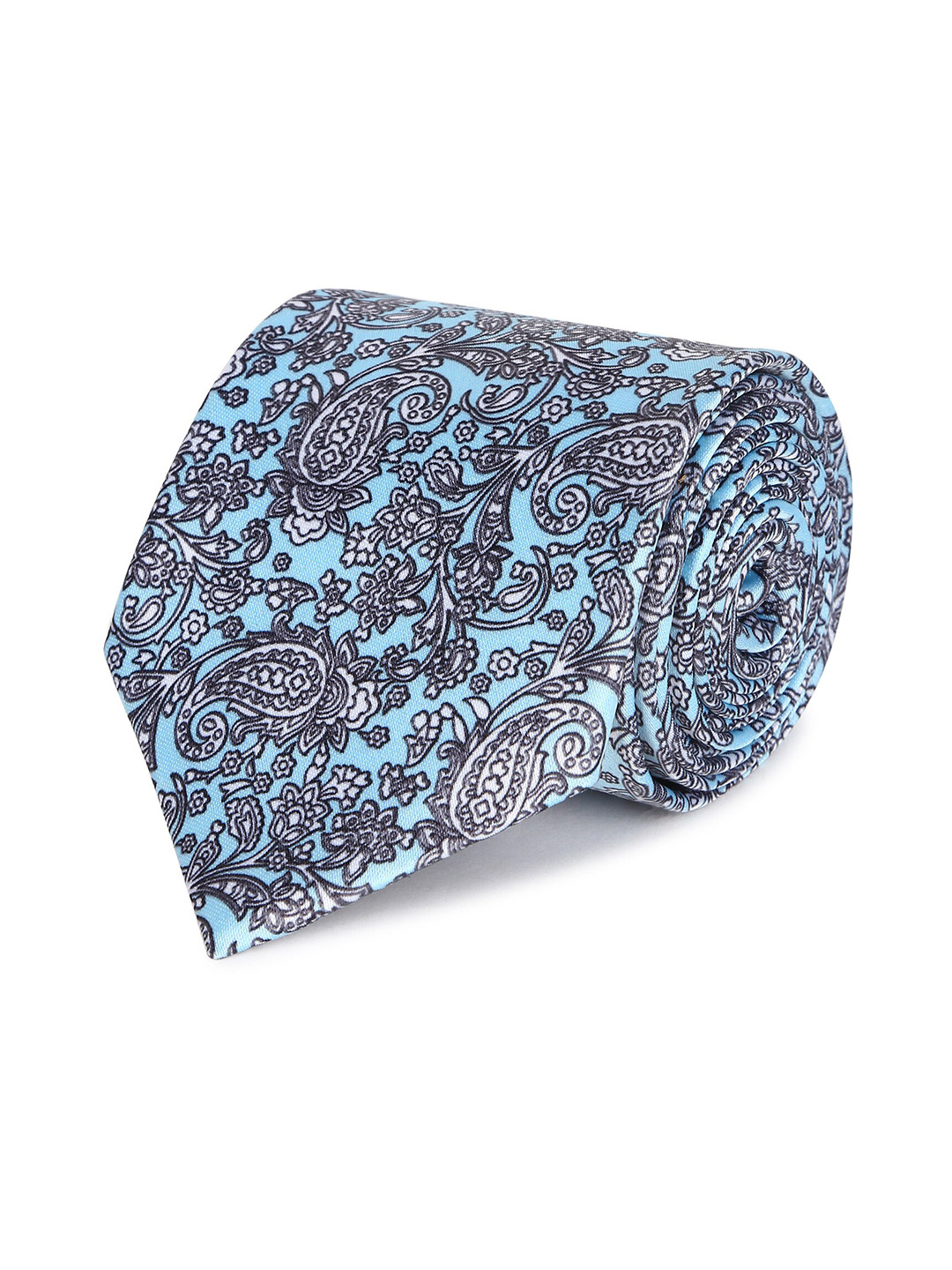 

Tossido Men Blue & Black Printed Broad Tie