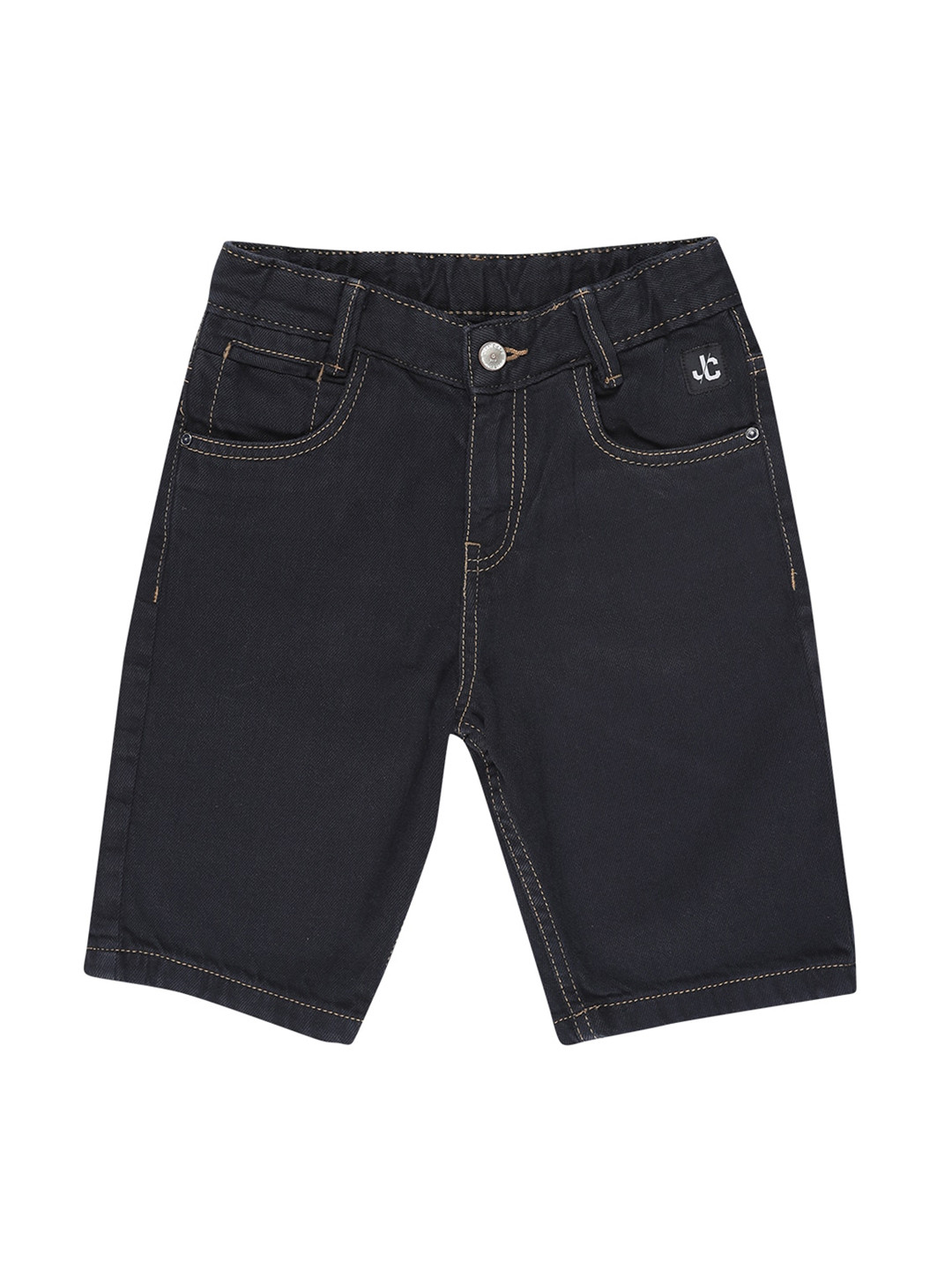 

Jean Cafe Boys Navy Blue Slim Fit Denim Shorts