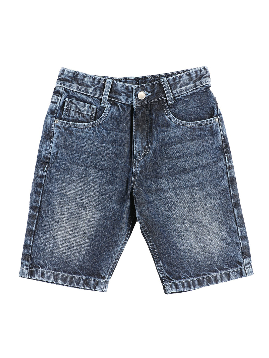 

Jean Cafe Boys Blue Slim Fit Denim Shorts