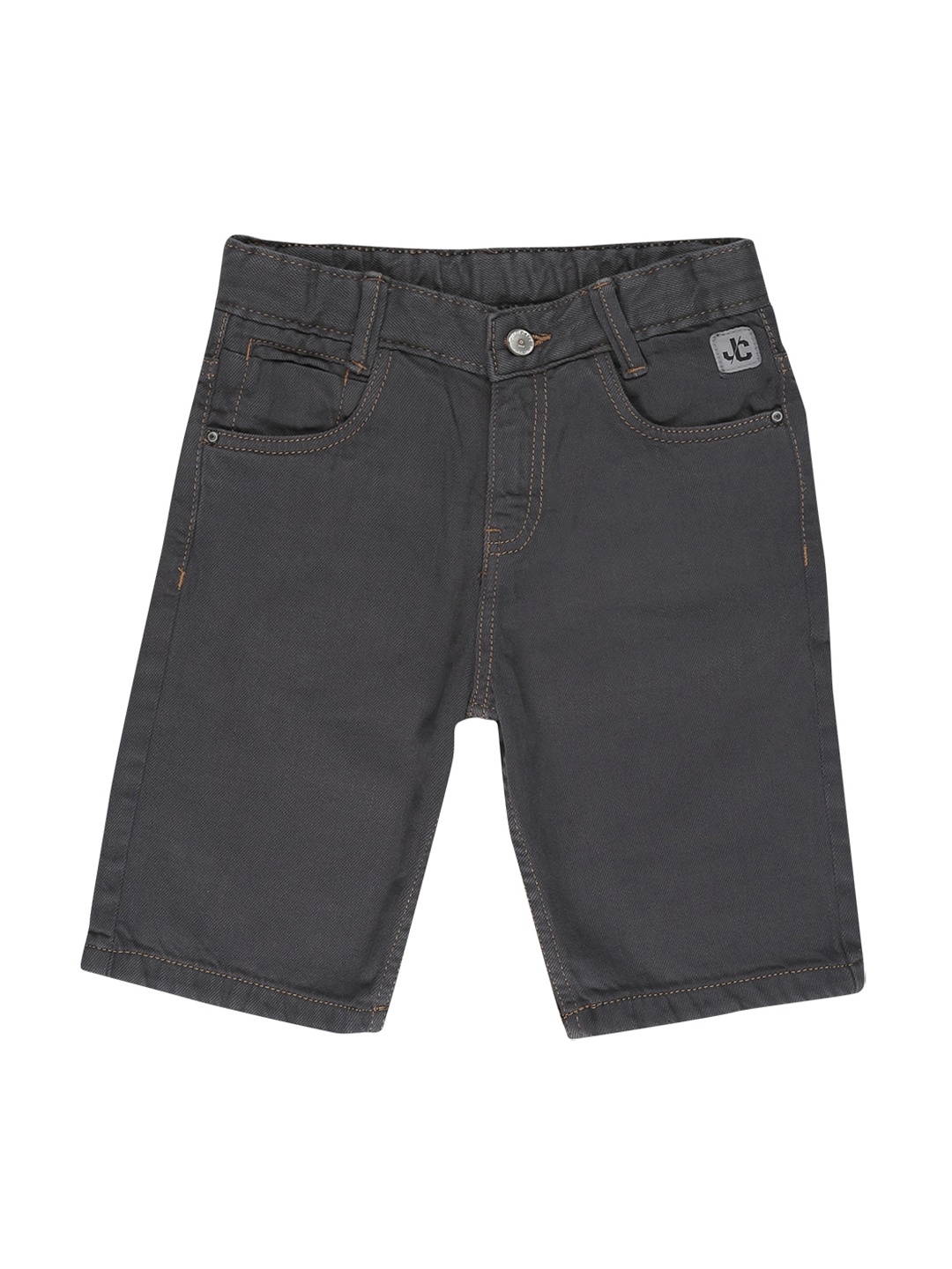 

Jean Cafe Boys Grey Slim Fit Denim Shorts