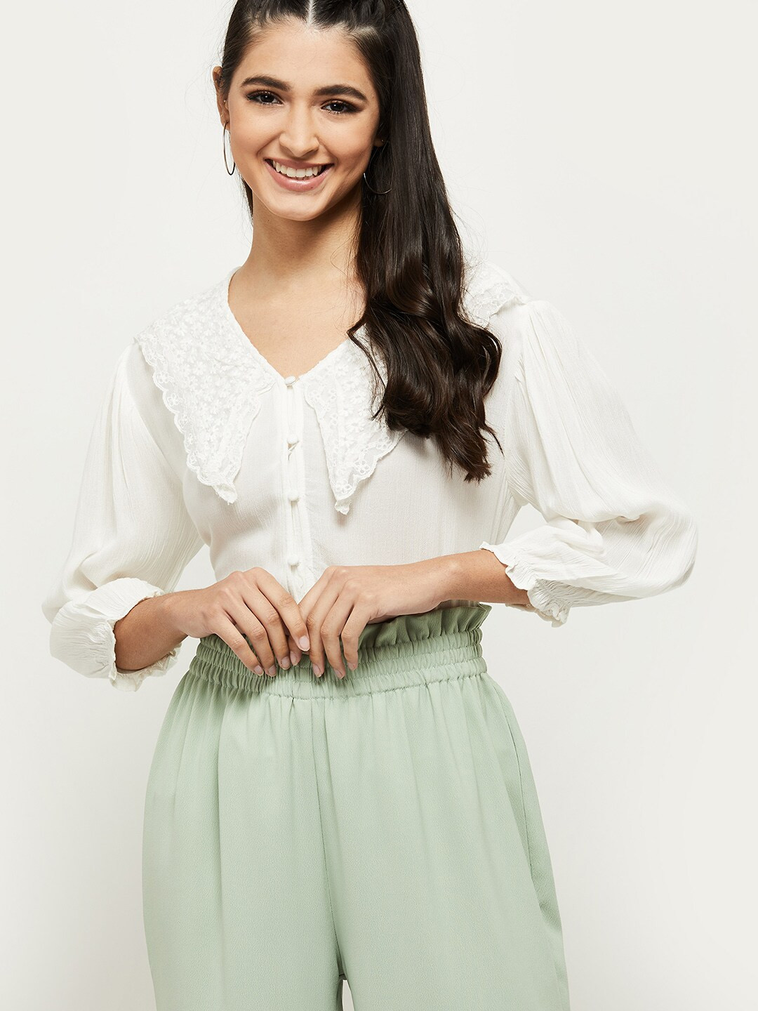 

max White Shirt Style Top