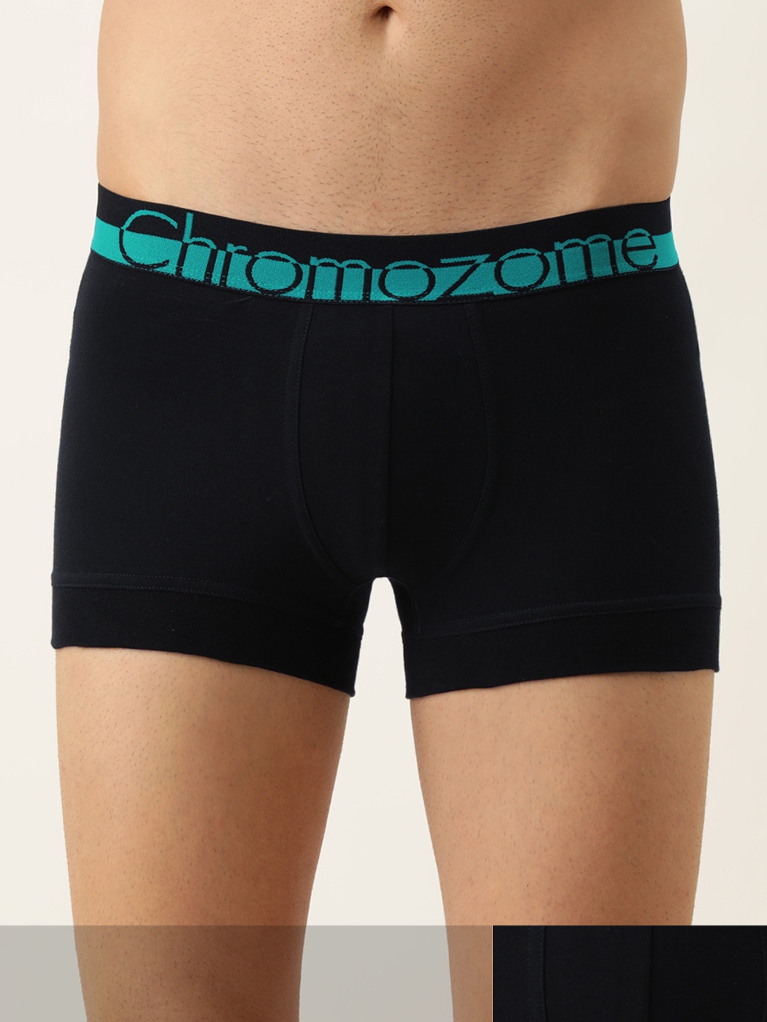 

Chromozome Preactive Men Pack Of 2 Solid Trunks - 8902733578301, Black