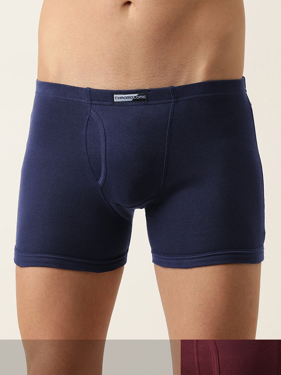 

Chromozome Men Pack of 2 Pure Cotton Solid Trunks 8902733542265-V4, Maroon