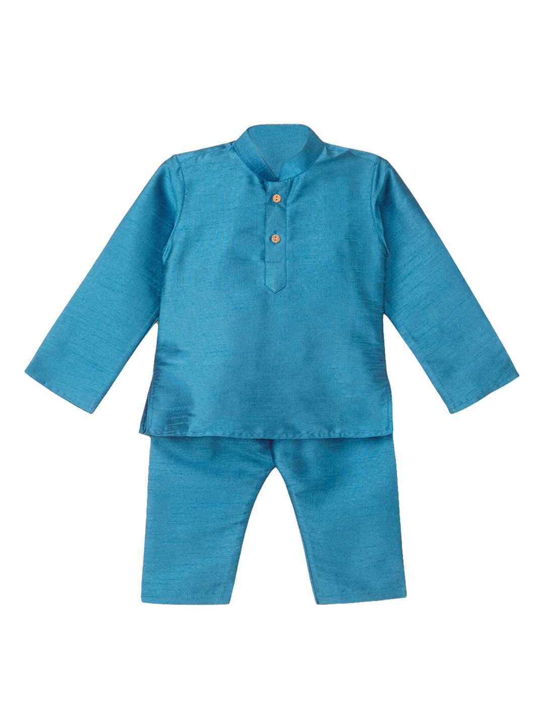 

Hopscotch Boys Blue Pure Cotton Kurta with Pyjamas