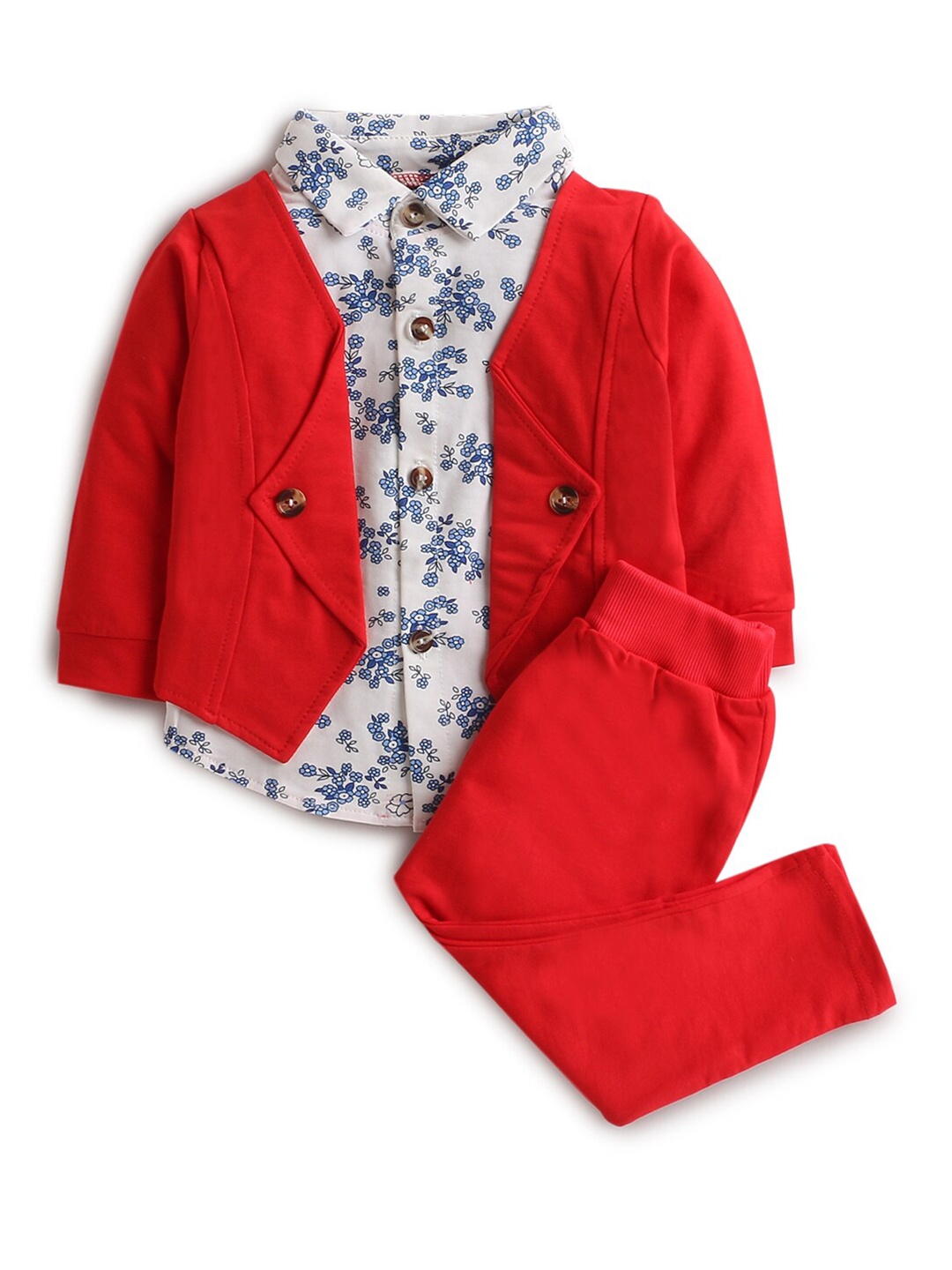 

Hopscotch Boys Red & Blue Shirt with Trousers & Jacket