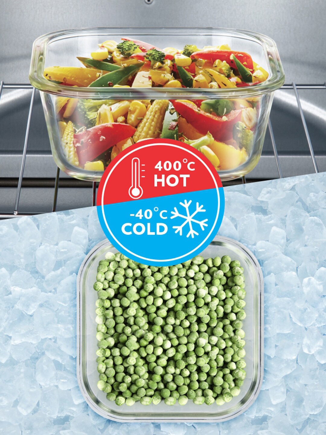 

BOROSIL Transparent Glass Storage Container With Air Tight Lid - 320 ml
