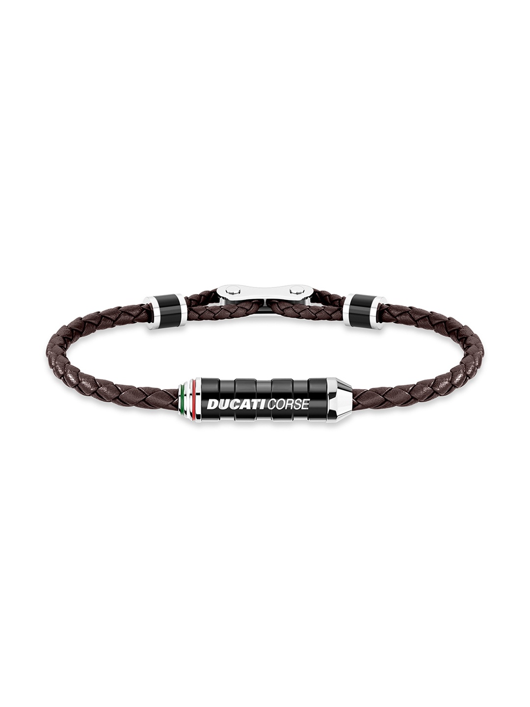 

DUCATI CORSE Men Silver-Toned Braided Bracelet