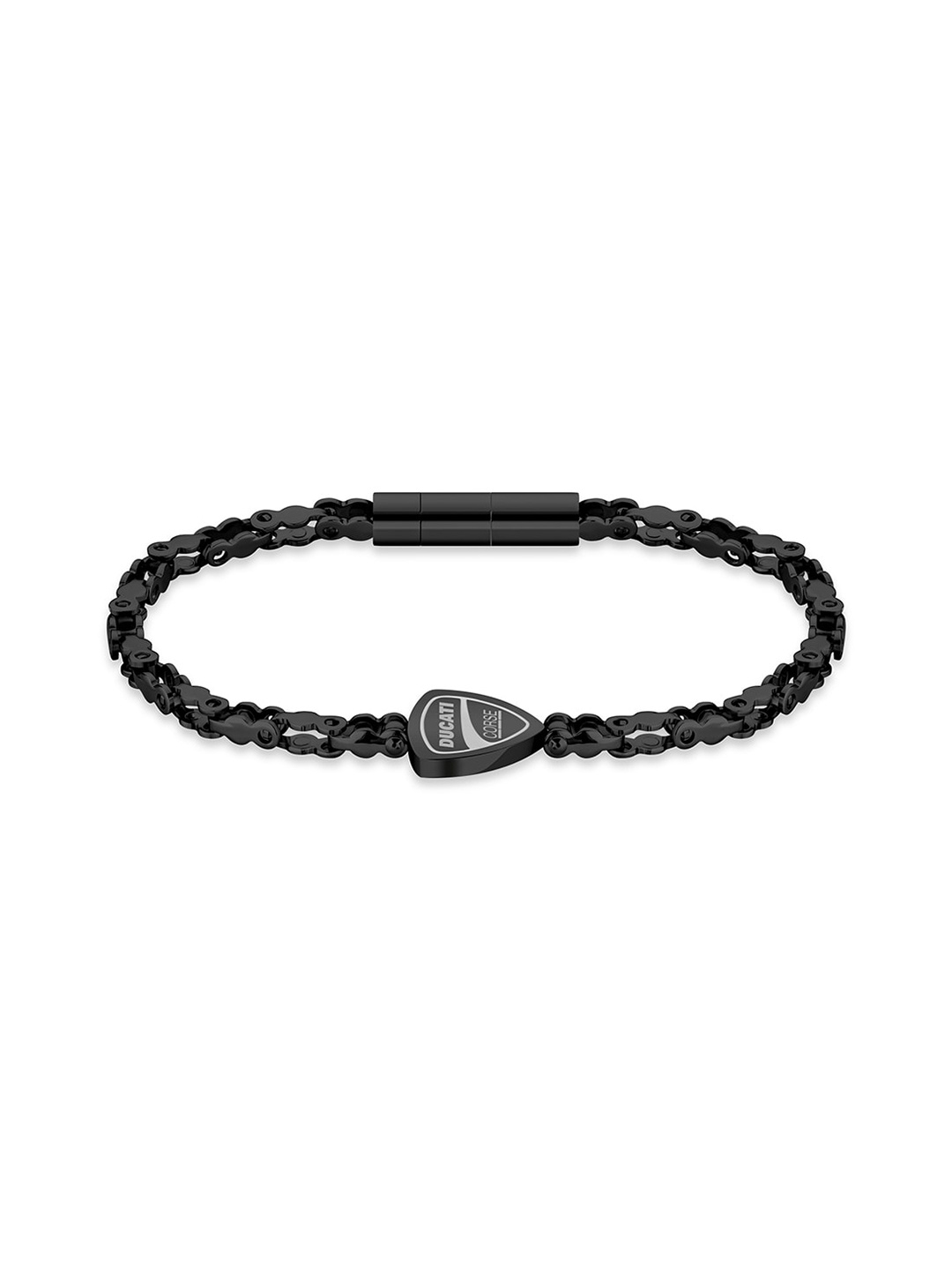 

DUCATI CORSE Men Black Chain Link Bracelet