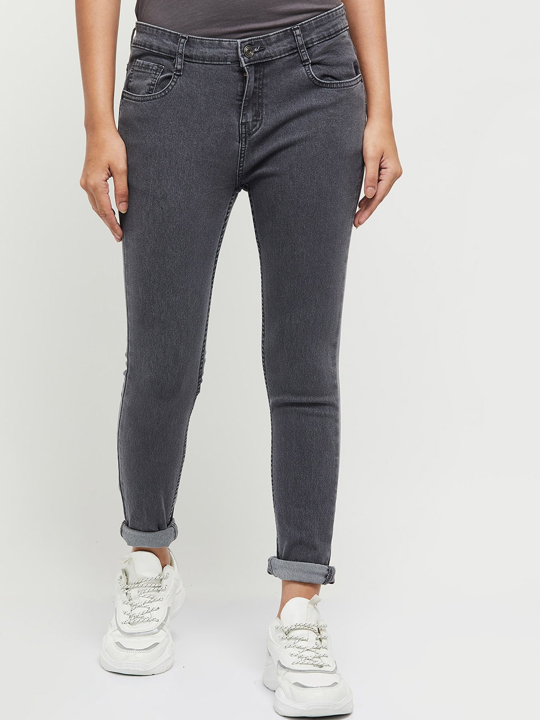 

max Women Grey Jeans