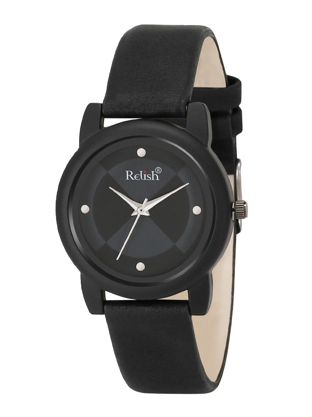 

Relish Women Black Embellished Dial & Black Wrap Around Straps Analogue Watch