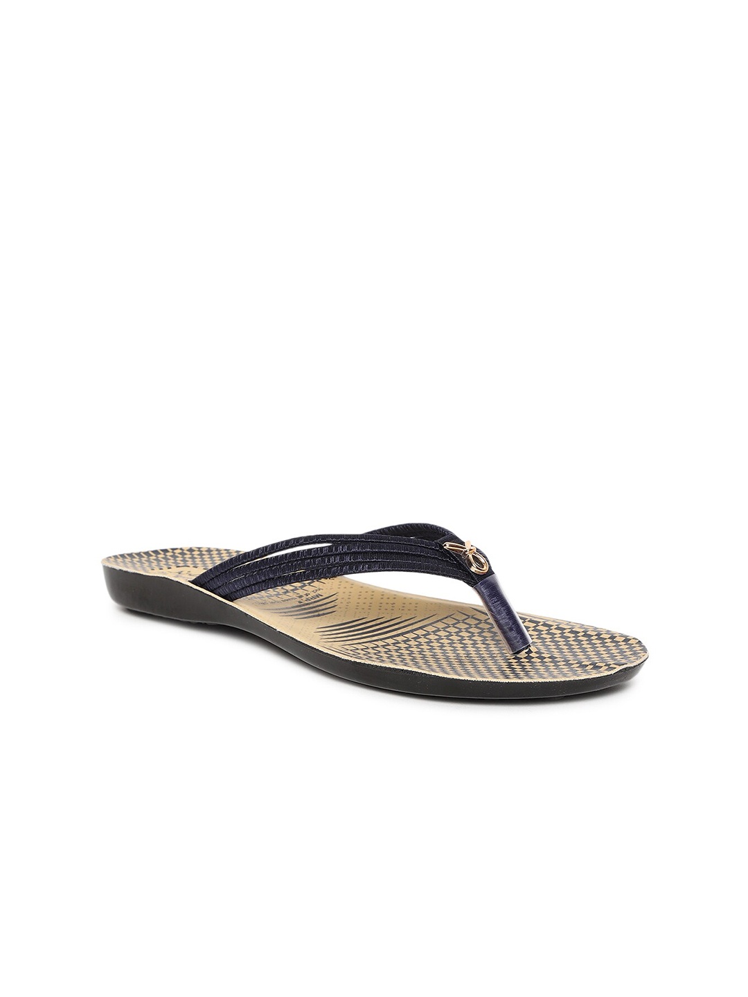 

Paragon Women Blue Printed Open Toe Flats