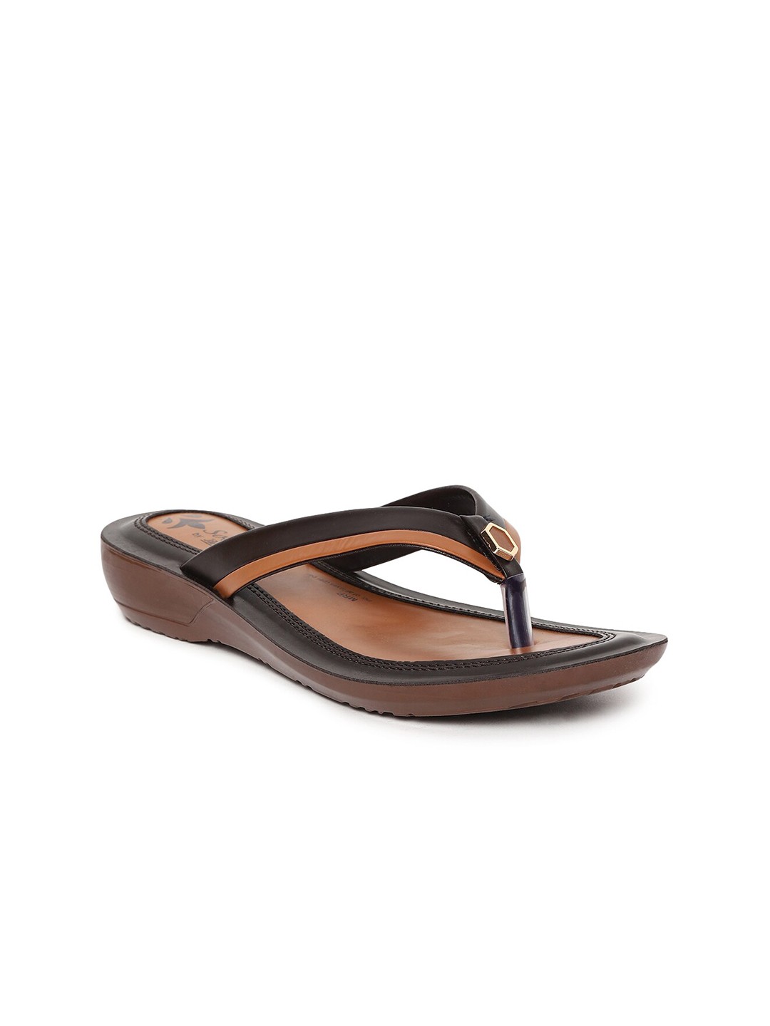 

Paragon Women Brown Open Toe Flats