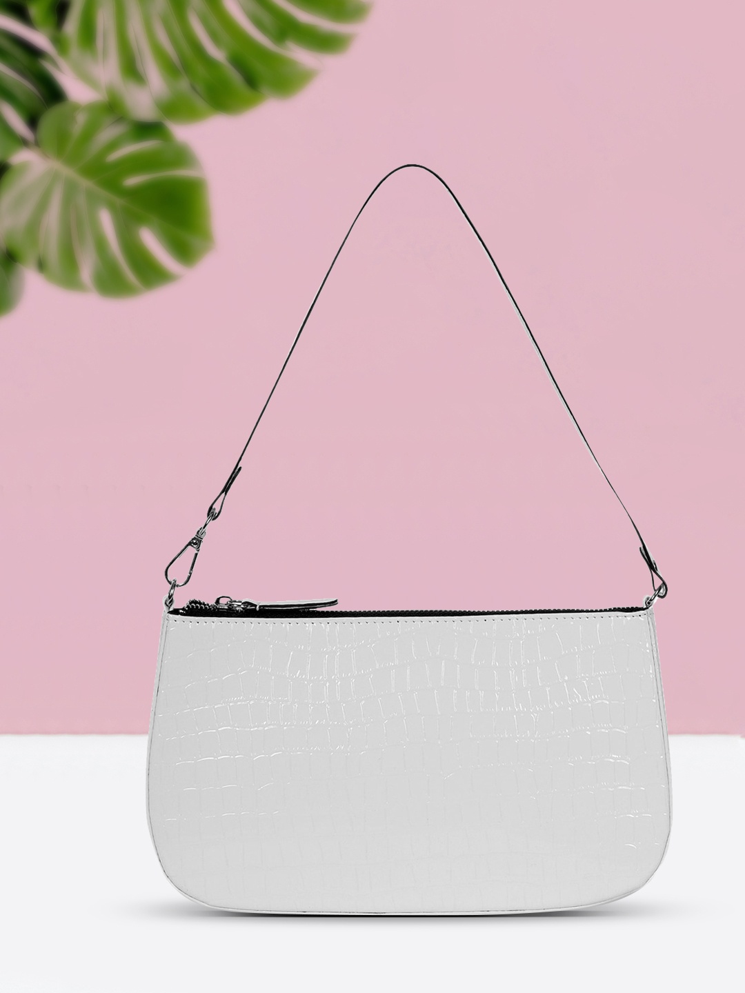 

Belwaba White PU Shoulder Bag