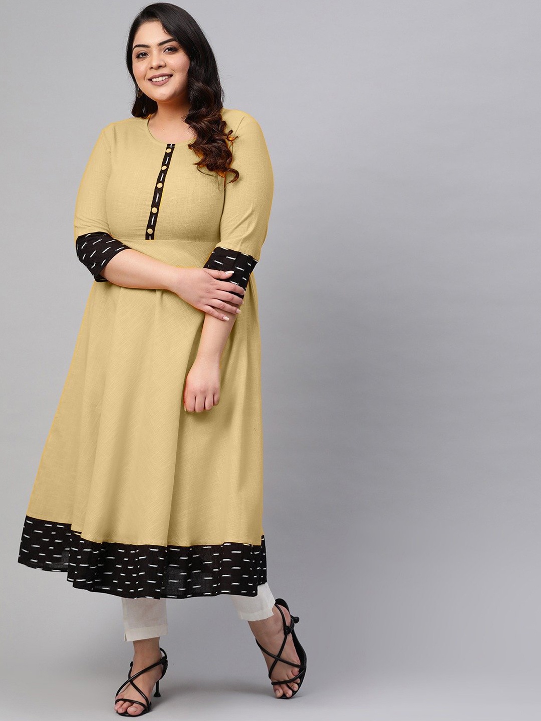 

Sitaram Designer Women Beige Kurta