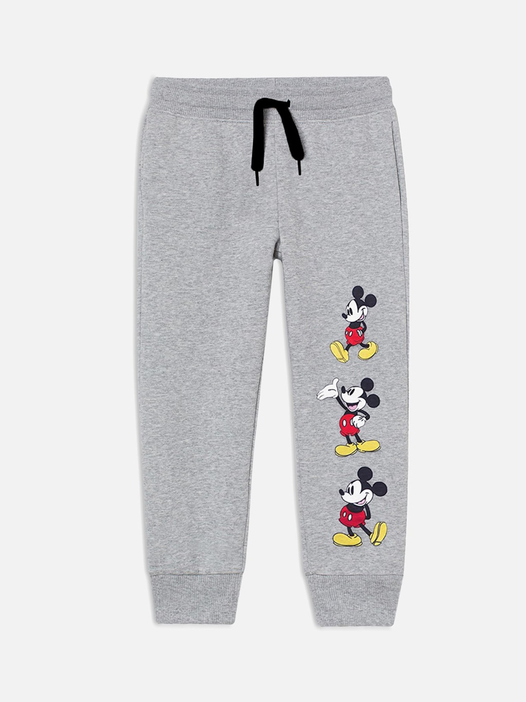 

YK Disney Boys Grey & Red Cartoon Printed Joggers
