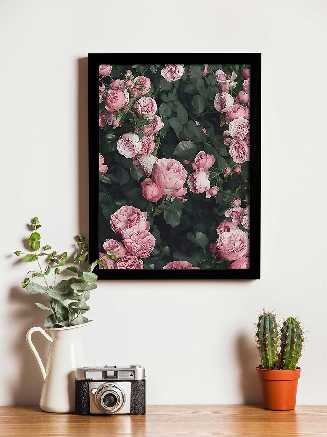 

Art Street Pink & Green Floral Printed Synthetic Wood Framed Wall Art