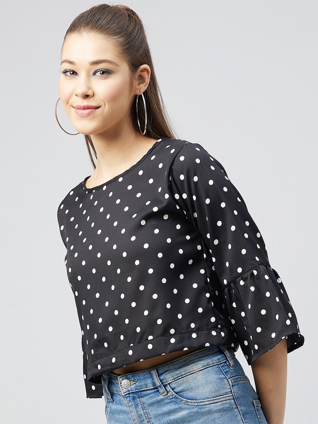 

CHIMPAAANZEE Black Print Top