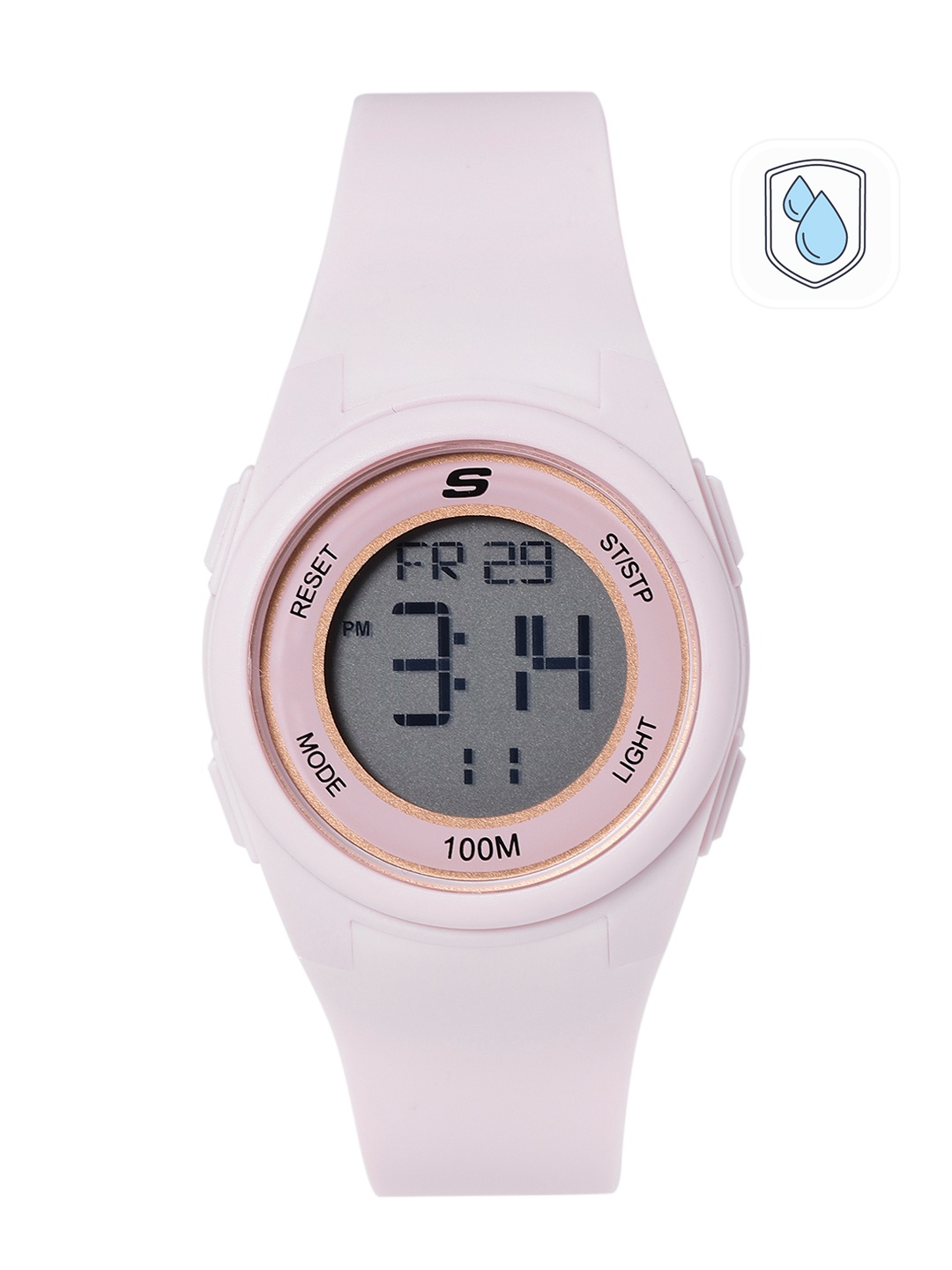 

Skechers Women Pink Dial & Straps Vicksburg Digital Watch SR2104