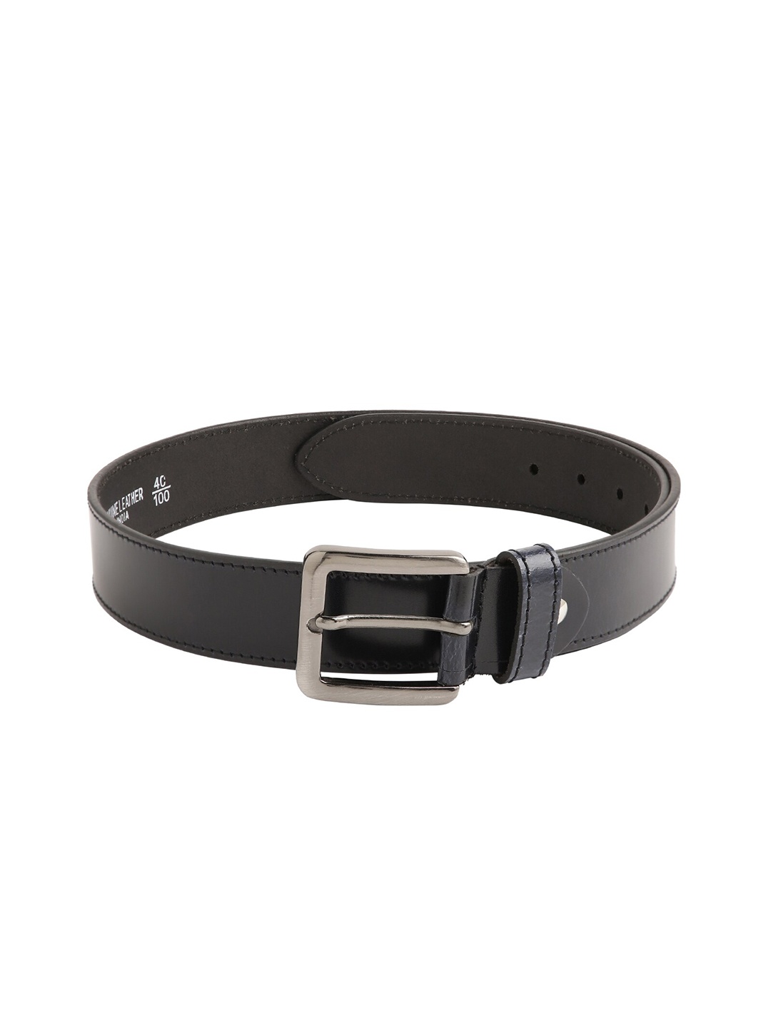 

CRUSSET Men Black Leather Belt