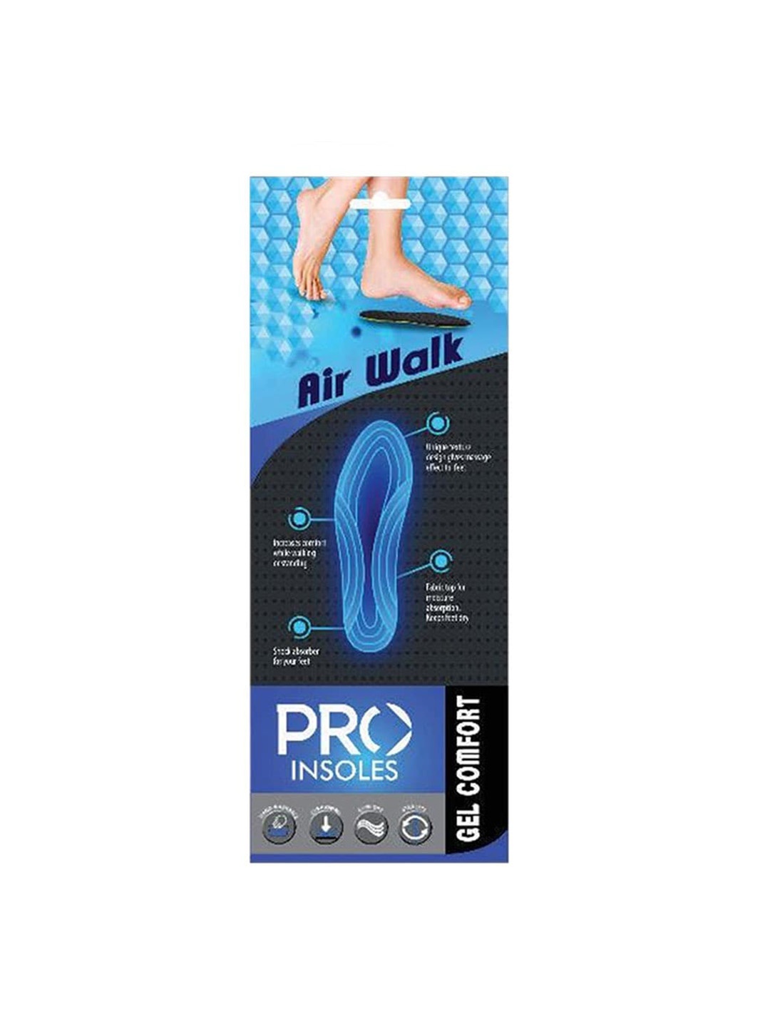

PRO Air Walk Gel Cut To Size Insole, Lime green