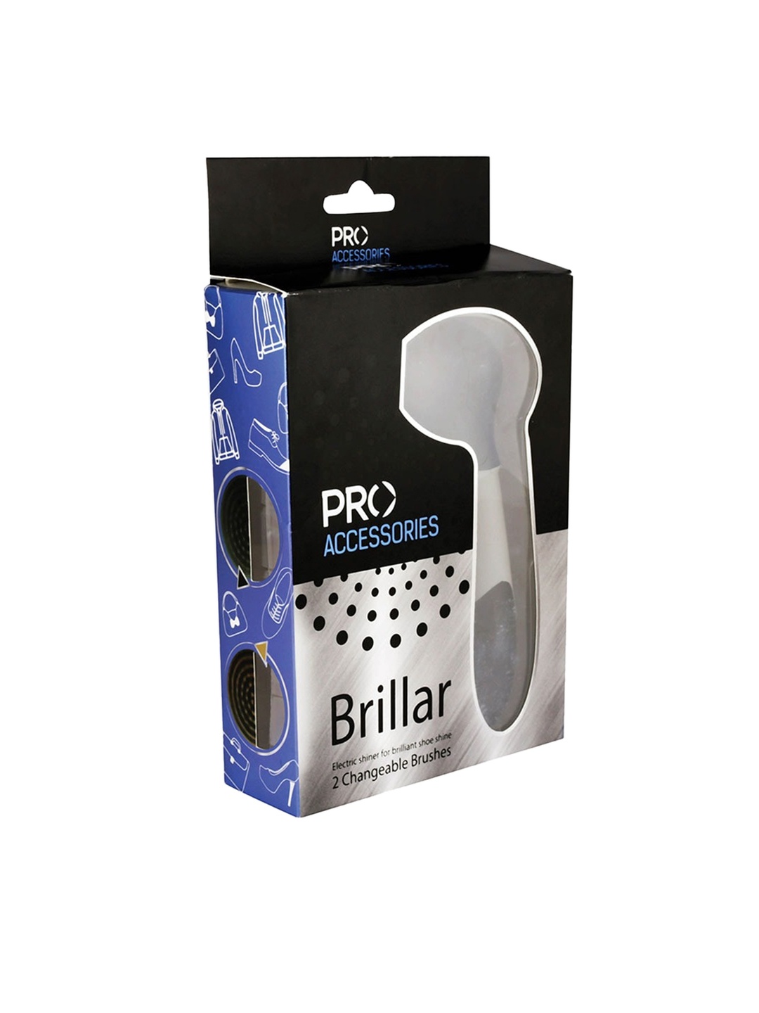 

PRO Black & Brown Electronic Shoe Brush With Bristles